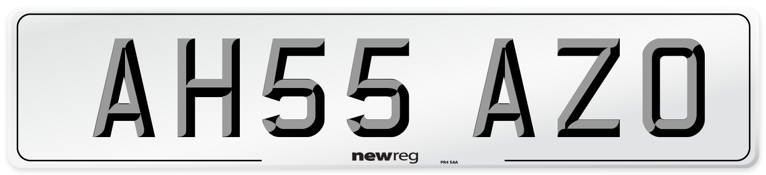 AH55 AZO Number Plate from New Reg